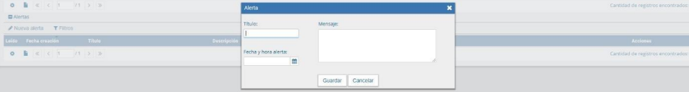 Creación de Alertas