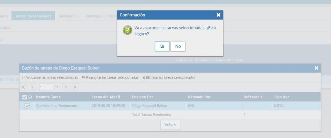Avocarse Tareas