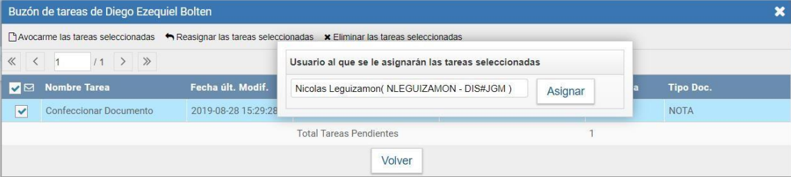 Reasignar Tareas