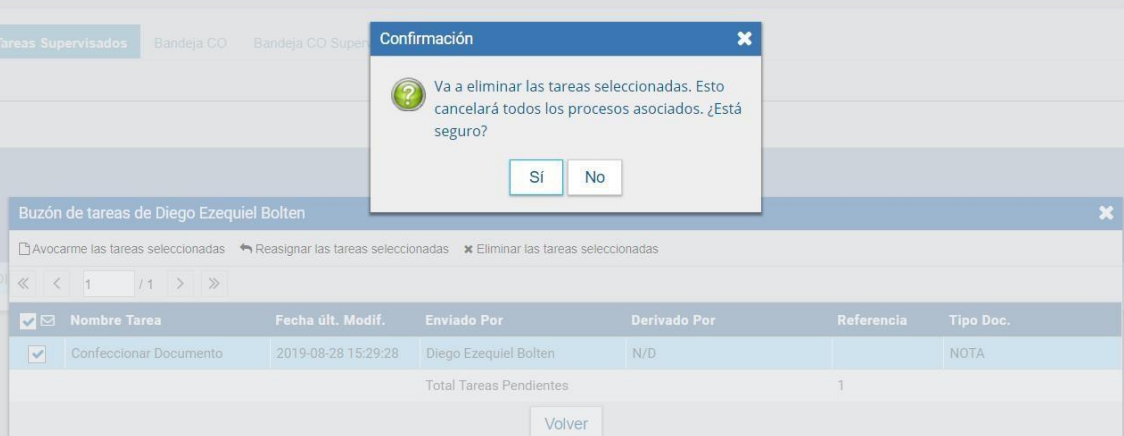 Eliminar Tareas