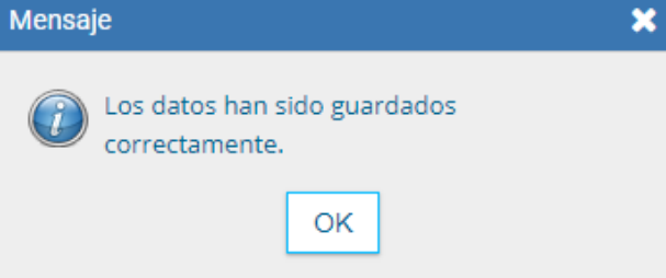 Confirmación de cambios